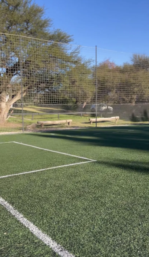 Cancha de fútbol 5 en el Complejo Deportivo Mauro Olivi, Santa Rosa